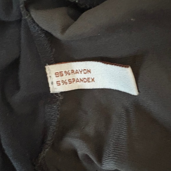 Walter Black Sequin Shoulder Mixed Media Tie Back Top Medium - Picture 6 of 6